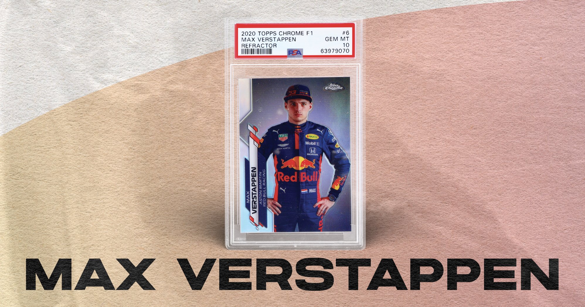 Popular Max Verstappen Card: 2020 Topps Chrome Formula 1 #6 Max Verstappen Refractor PSA 10