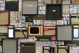 Collection of amplifiers and recorded music formats